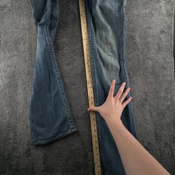 Big Star Sweet Boot Ultra Low Rise Denim Jeans Women Blue 28L Cotton Blend - Picture 10 of 16